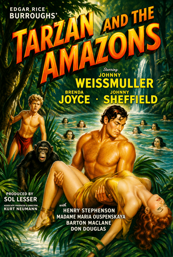 فيلم Tarzan and the Amazons 1945 مترجم